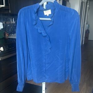 Sezane Chloe Shirt in Electric Blue | US 6 - FR 38